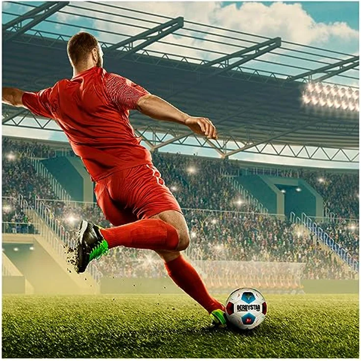 Derbystar Unisex – Erwachsene Bundesliga Brillant TT v23 Fußball, weiß, 5 – Bild 4