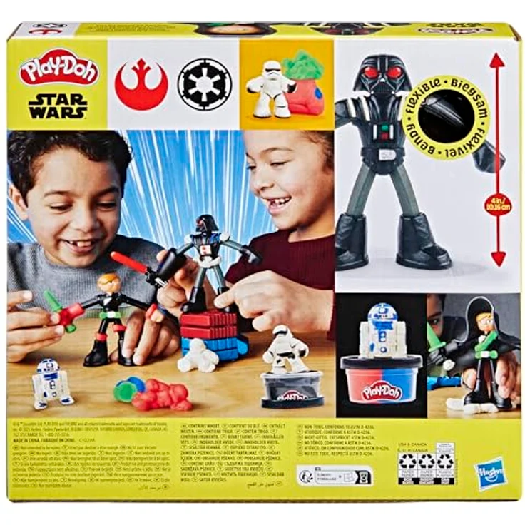 Hasbro Play-Doh Star Wars Galaktische Knet-Abenteuer, Knetset mit Lightsaber-Formen und Star Wars-Thema – Bild 12