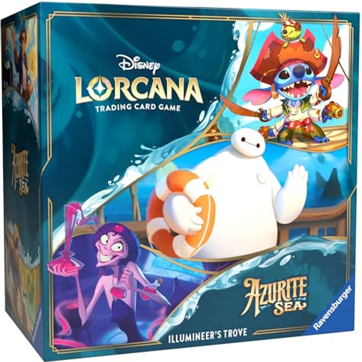 Ravensburger Disney Lorcana Trading Card Game: Azurite Sea - Illumineer's Trove (Englisch) - Sammelkarten Set mit exklusiven Inhalten, hochwertiger Aufbewahrungsbox, perfektes Geschenk – Bild 2