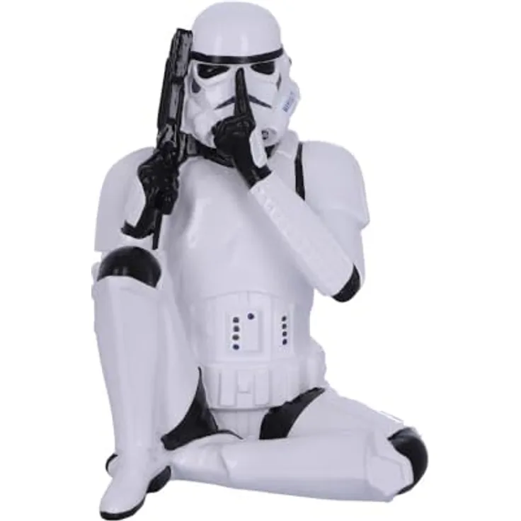 Nemesis Now Original Stormtrooper Figur Speak No Evil, 10 cm, handgemalt aus Polyresin