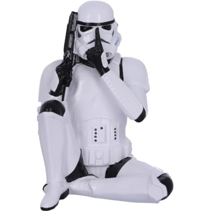 Nemesis Now Original Stormtrooper Figur Speak No Evil, 10 cm, handgemalt aus Polyresin – Bild 1