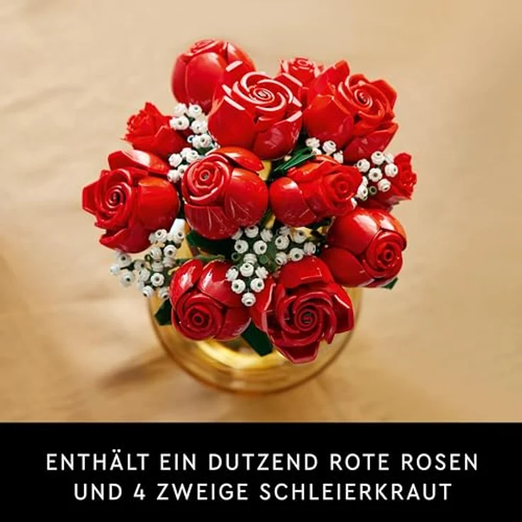 LEGO® Konstruktionsspielsteine Rosenstrauß (10328), LEGO Icons, (822 St), Made in Europe – Bild 5