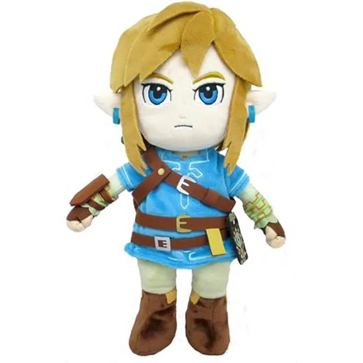 Together Plus Nintendo The Legend of Zelda Breath of The Wild Link Plüschtier, 28 cm - Offizielle Lizenz, hochwertige Materialien, ideales Geschenk