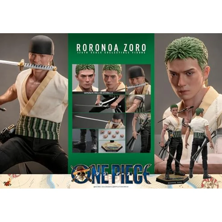 Bandai Namco Games One Piece (Netflix) Actionfigur 1/6 Lorenor Zorro, 31 cm mit Zubehörteilen und Figurenständer – Bild 9