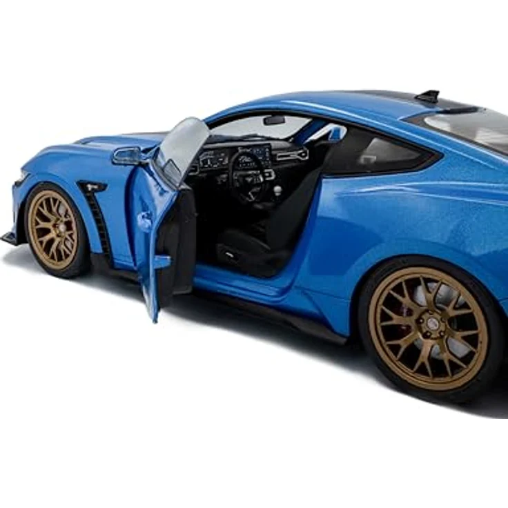 Solido 1:18 Shelby Mustang Super Snake, detailgetreues Spielzeugauto in Blau mit robustem Design – Bild 6