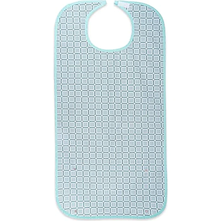Sensalou Lätzchen für Erwachsene, wasserdichtes Essschutz-Lätzchen in hellblau, 90x45 cm, waschbar – Bild 2