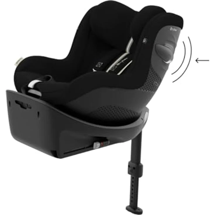 Cybex Sirona G i-Size Plus, Reboard Kindersitz mit 360°-Drehmechanismus, Moon Black – Bild 8