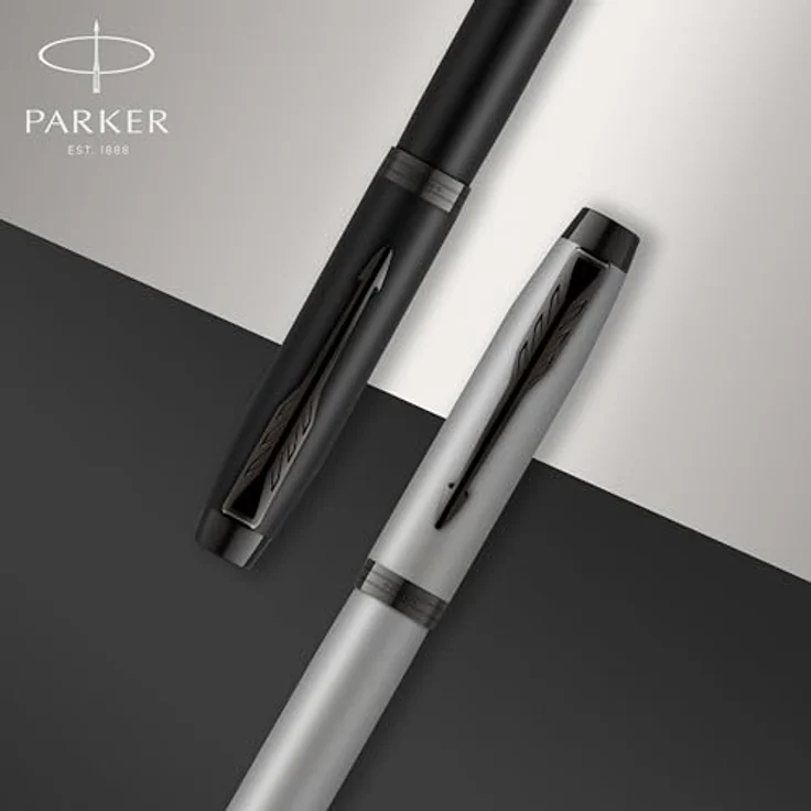 Parker Rollerball IM, Schreibstift mit Edelstahlfeder, schwarz matt – Bild 4