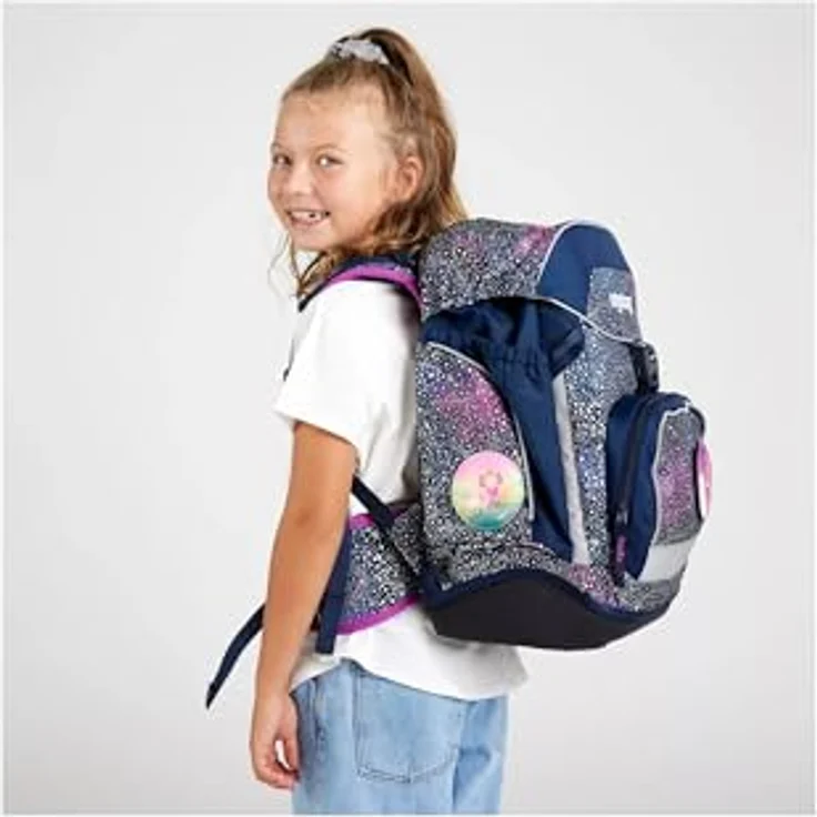 Ergobag Pack Schulrucksack, 20 Liter Volumen, ergonomisches Tragesystem, blau – Bild 7