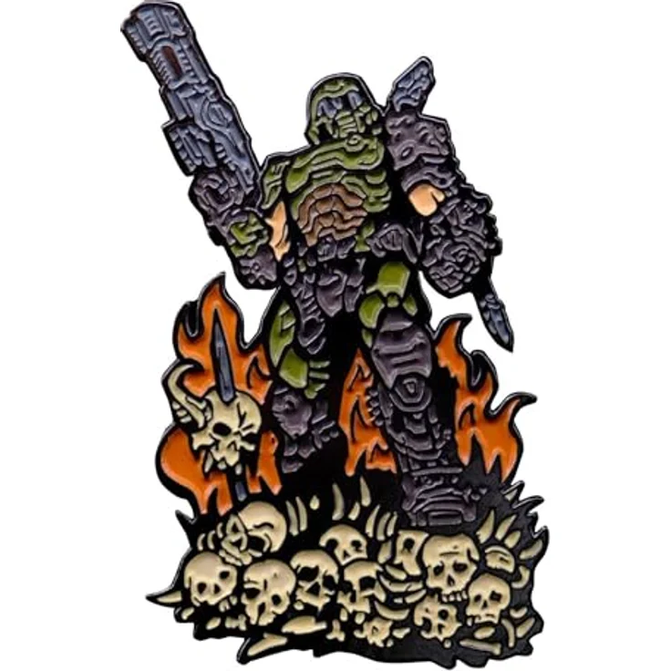 Fanattik Limitierte Auflage Doom Ewige Nadel, Emaille Pin-Badge, 5.7 x 3.5 cm, nummeriert auf 5.000 Stück weltweit – Bild 1