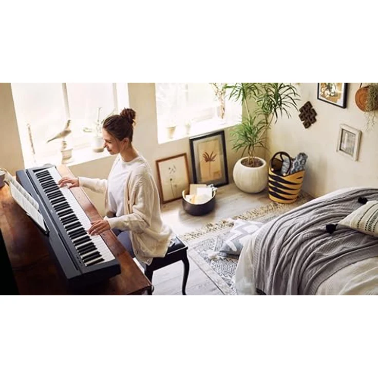 Yamaha P-45b, 88-Tasten Keyboard in Schwarz mit hervorragender Spielbarkeit und kompakter Bauweise – Bild 3