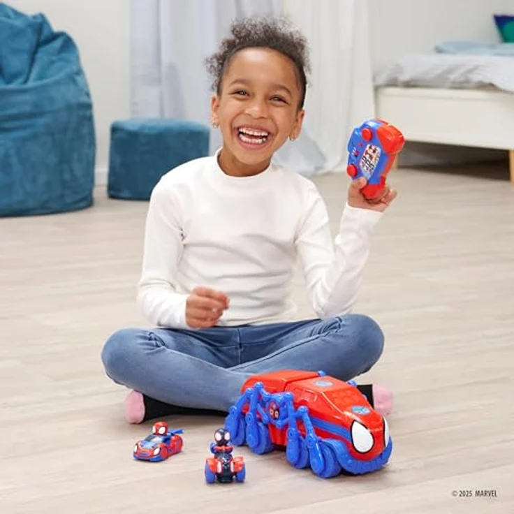 Dickie Toys RC-Auto RC Spidey Web-Crawler 1:50, ferngesteuertes Spielzeugauto mit Marvel Design und 2-Kanal-Fernsteuerung, für Kinder ab 3 Jahren – Bild 2