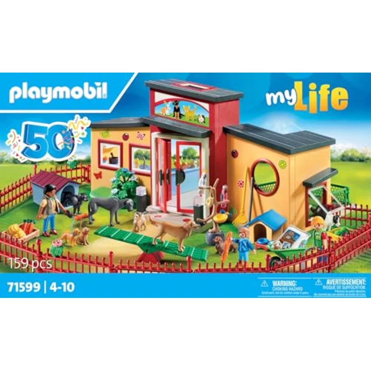 Playmobil® Konstruktions-Spielset Tierhotel 'Pfötchen' (71599), My Life, 50 Jahre, (159 St), Made in Europe - Preisvergleich – Bild 4