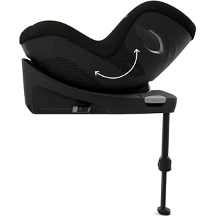 Cybex Sirona Gi i-Size, Reboard Kindersitz mit 360° Drehung und integrierter Basis, Magic Black – Bild 3