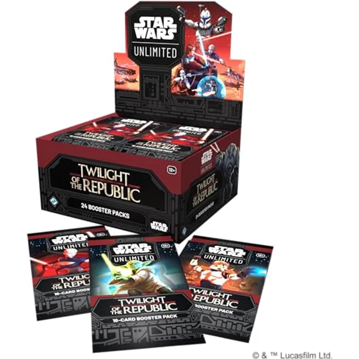 Fantasy Flight Games Star Wars Unlimited - Niedergang der Republik Display (Englisch) - Sammelkarten Boosterpacks mit ikonischen Charakteren, inkl. 24 Packs – Bild 2