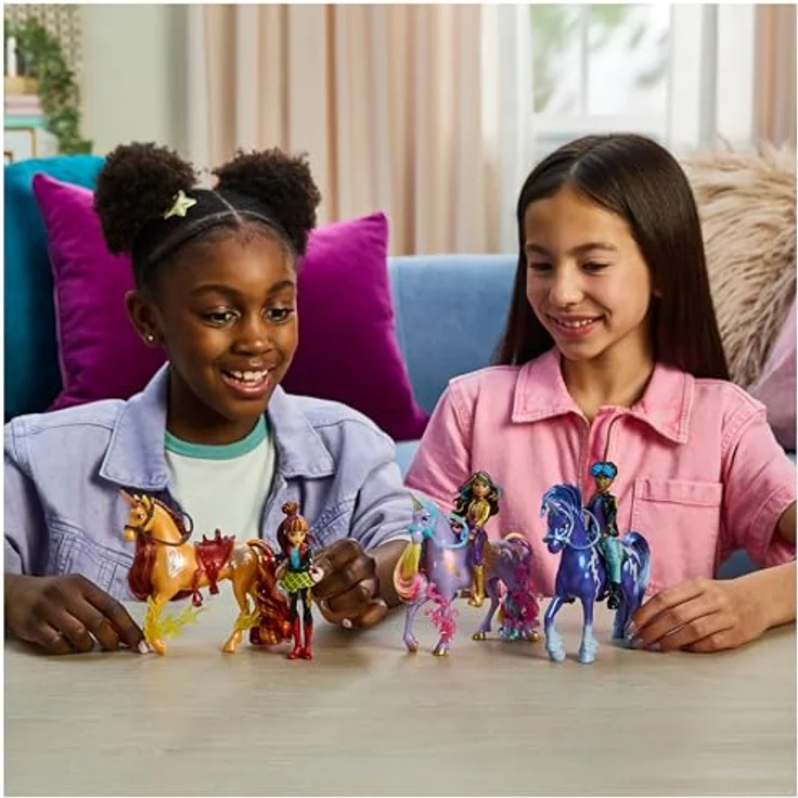 Spin Master Anziehpuppe Unicorn Academy - Rory & Einhorn Storm, mit beweglichen Gelenken und echter Mähne – Bild 8