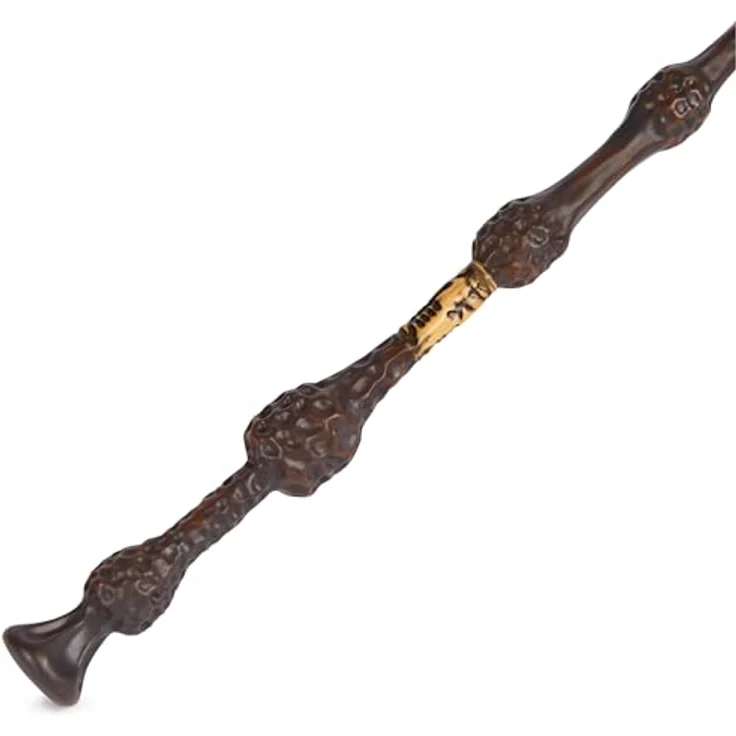 Wizarding World Albus Dumbledore Zauberstab, authentische Kunststoff-Replik mit goldener Hogwarts-Halterung, 30,5 cm, Spielzeug für Kinder ab 14 Jahren – Bild 5
