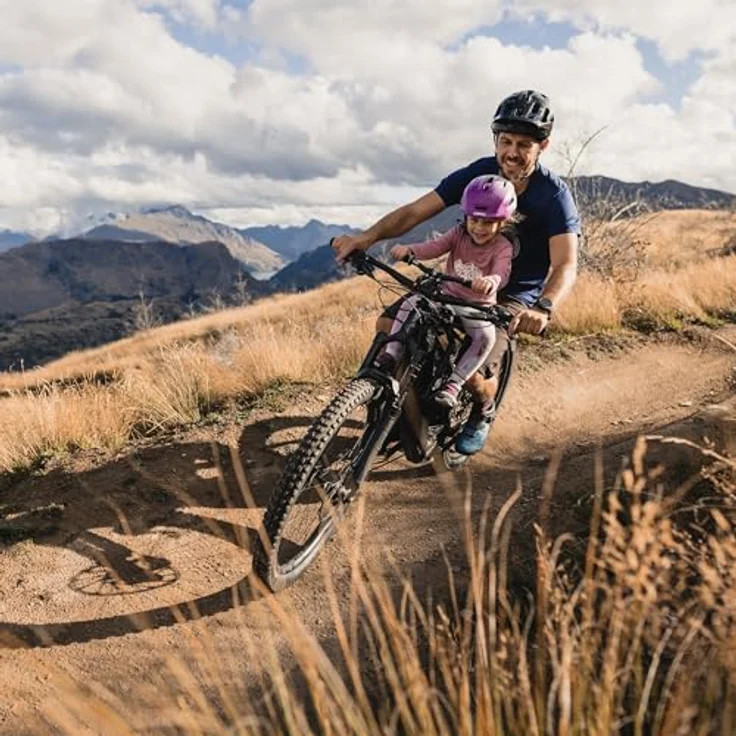 SHOTGUN Kids Ride Shotgun, Kindersitz & Lenker-Set für Kinder von 18 Monaten bis 5 Jahren, verstellbar, Frontmontage, kompatibel mit E-Bikes und modernen Mountainbikes – Bild 3
