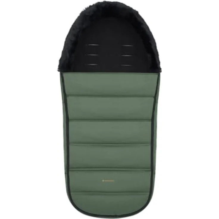 Kikka Boo Fußsack Urban für Kinderwagen, wasserabweisend mit Steppdesign, Gurtöffnungen, grün – Bild 2