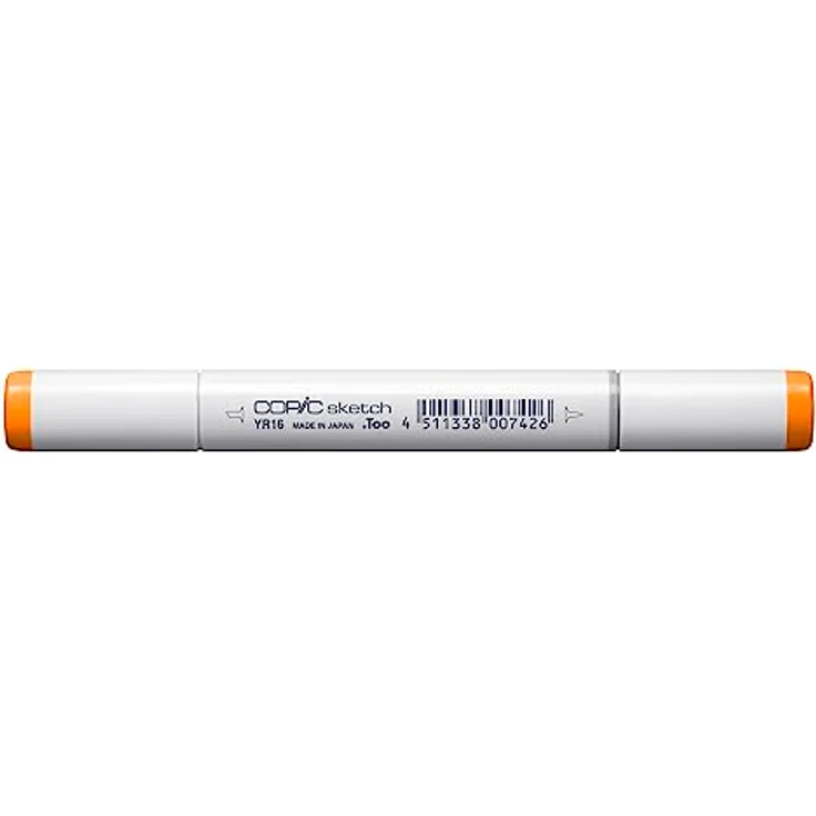 Copic COPIC Sketch Marker Typ YR - 16, Apricot, professioneller Pinselmarker mit Super-Brush- und Medium-Broad-Spitze – Bild 1