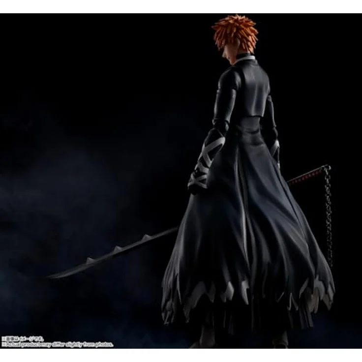 Bandai Bleach - Ichigo Kurosaki TensaZangetsu S.H.Figuart, bewegliche Sammelfigur im Bankai-Modus, 15 cm groß, inkl. 4 Gesichtsausdrücke und 3 Handpaare – Bild 10
