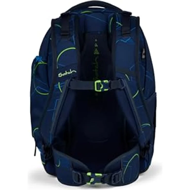 Satch Schulrucksack match, erweiterbarer Rucksack mit 5 Liter Volumenerweiterung, ergonomisch anpassbar, reflektierend, blau – Bild 5