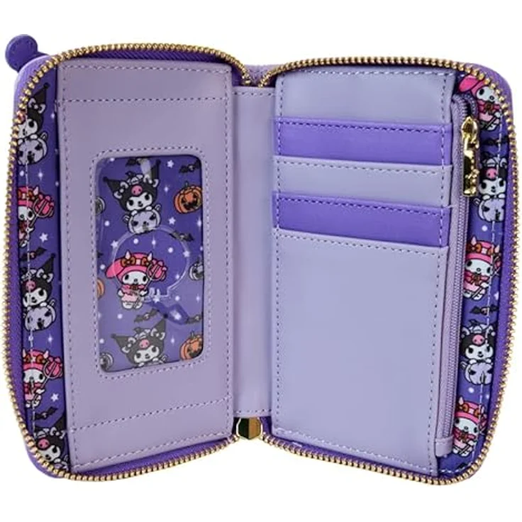 Loungefly Geldbörse Sanrio - Kuromi Kürbis Geldbeutel, My Melody & Kuromi, veganes Leder, leuchtet im Dunkeln – Bild 3