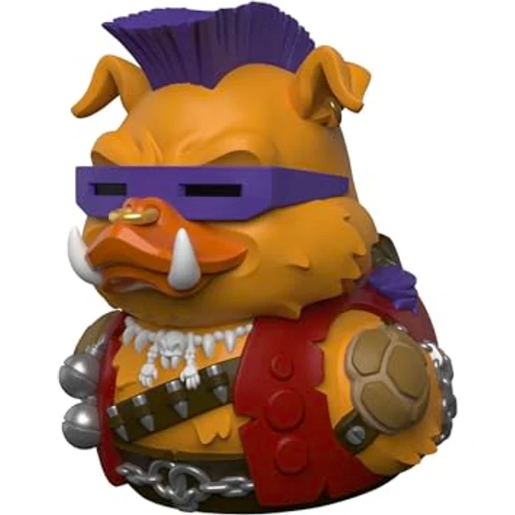 TUBBZ TUBBZ First-Ausgabe: Teenage Mutant Ninja Turtles - Bebop, Cosplaying-Gummiente Vinylfigur, 9 cm, in ikonischer Vitrine – Bild 1