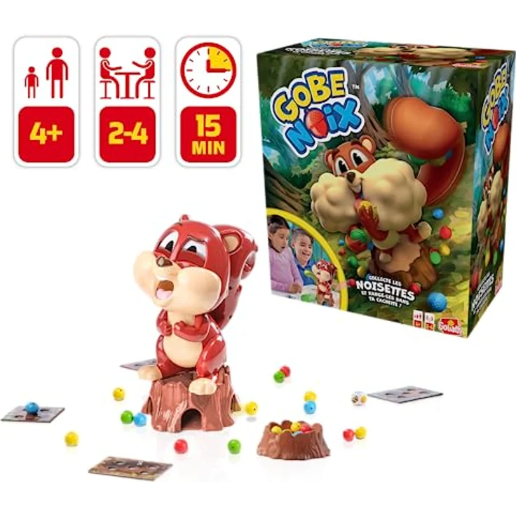 Goliath - Gobe Noix – Gesellschaftsspiel für Kinder – hilft dem Eichhörnchen, Haselnüsse zu sammeln – Schnellspiel – zum Spielen mit Familie oder Freunden – ab 4 Jahren – Bild 4