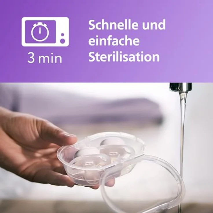 Philips Avent Ultrastart Night SCF075/07, Schnuller für Mädchen im Nacht-Set, 0-2 Monate, 2 Stück, mit leuchtendem Schnullerring und silikonierter, gaumenfreundlicher Form – Bild 6