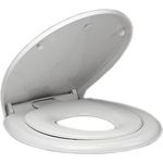 HAK WC-Sitz mit integriertem Kindersitz und Absenkautomatik, Kinder-Toilettentrainer