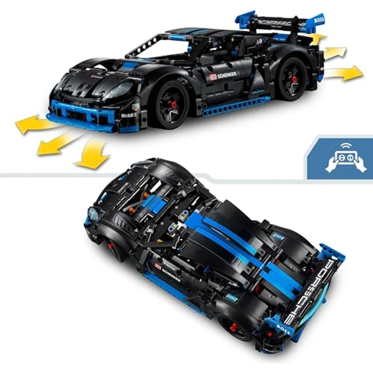 LEGO Technic Porsche GT4 e-Performance Rennwagen, Ferngesteuertes Modellauto, CONTROL+ App, wiederaufladbar, Geschenk für Kinder, ab 10 Jahren 42176 – Bild 4