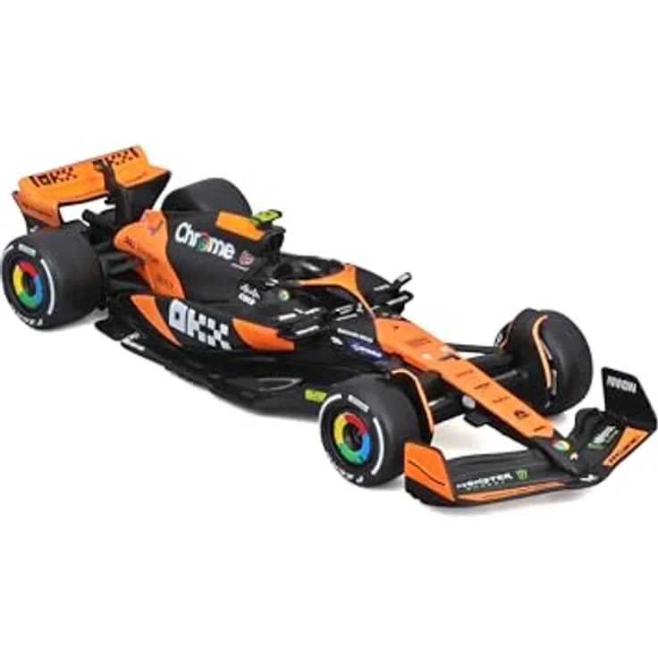 Bburago 18-38214N, Modellauto F1 McLaren MCL38 Miami Norris #4, Maßstab 1:43, detailgetreue Nachbildung mit originalgetreuer Lackierung – Bild 5