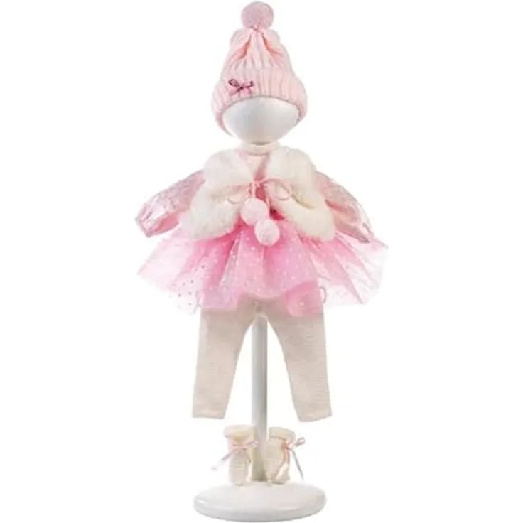 Llorens Puppenkleidung für 38-40cm Puppen, Kleiderset Tütü pink, Puppenzubehör, 1054043
