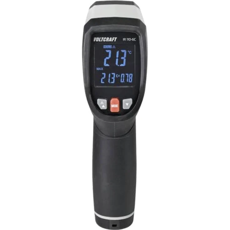 VOLTCRAFT IR 110-6C, Infrarot-Thermometer mit 0 °C bis 110 °C Messbereich und ±0.3 °C Genauigkeit – Bild 4