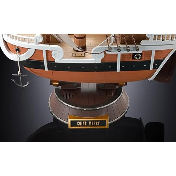 TAMASHII NATIONS One Piece Going Merry Animation 25th Anniversary Memorial Edition, Sammelfigur mit Luffy Minifigur und Ersatzteilen für zerstörten Zustand – Bild 5