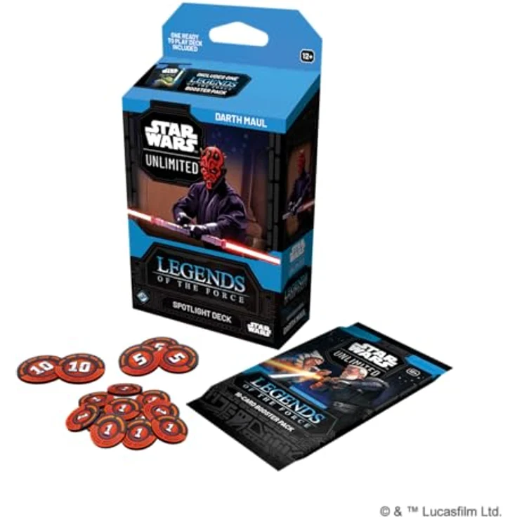 Asmodee FFG Star Wars: Unlimited Trading Card Game - Legends of The Force, Spotlight Deck Darth Maul mit 50 exklusiven Karten, TCG für 2+ Spieler, ab 12 Jahren, Englisch – Bild 4