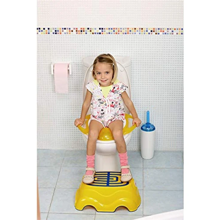 Okbaby weicher Toilettensitzverkleinerer mit weicher gepolsterter Sitzfläche. Bianco – Bild 2