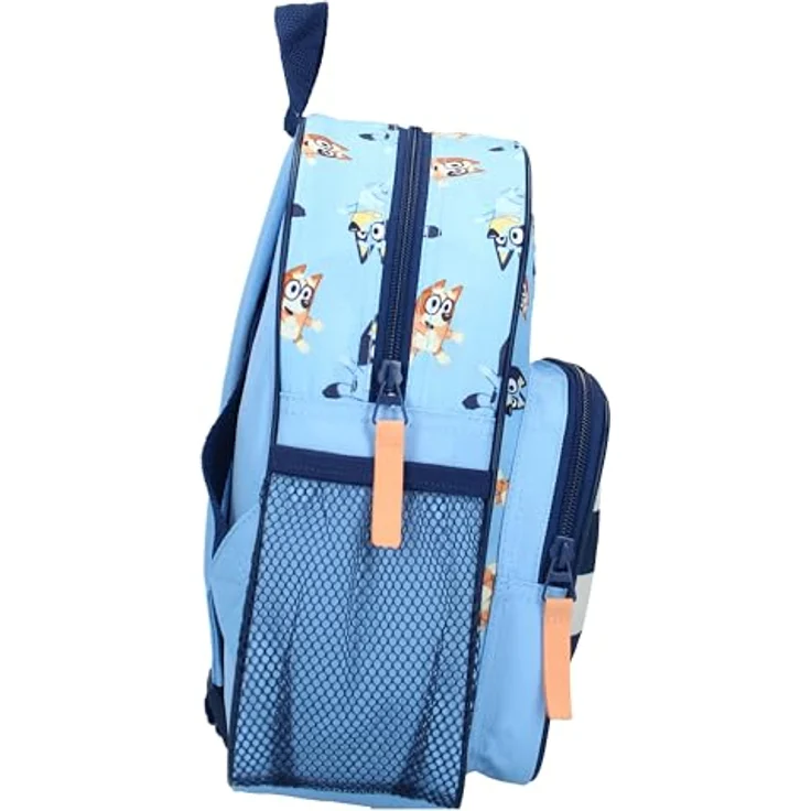 Vadobag BLUEY and BINGO Hug Hunderucksack, Kindergartenrucksack mit 2 Fächern, Blau und Babyblau, Größe 29x23x8 cm, verstellbare Schultergurte – Bild 4