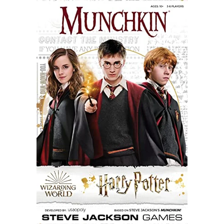 The OP USAopoly - Munchkin Deluxe Harry Potter Card Game - Offiziell Lizenziertes Harry Potter Merchandise & Munchkin Spiel - Für 3-6 Spieler - Ab 11 Jahren - Englisch - Preisvergleich – Bild 5
