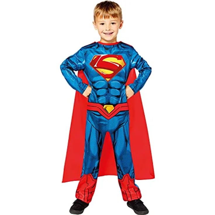 (PKT) (9910128) Child Boys Sustainable Superman Costume (10-12yr) – Bild 1