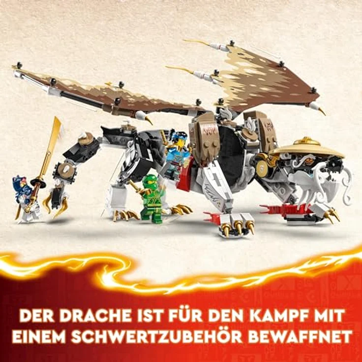 LEGO NINJAGO Egalt der Meisterdrache, Ninja-Set mit Drachen-Spielzeug und 5 Figuren inkl. Lloyd und NYA, Drachenmeister, Geschenk für Jungs und Mädchen ab 8 Jahren 71809 – Bild 4