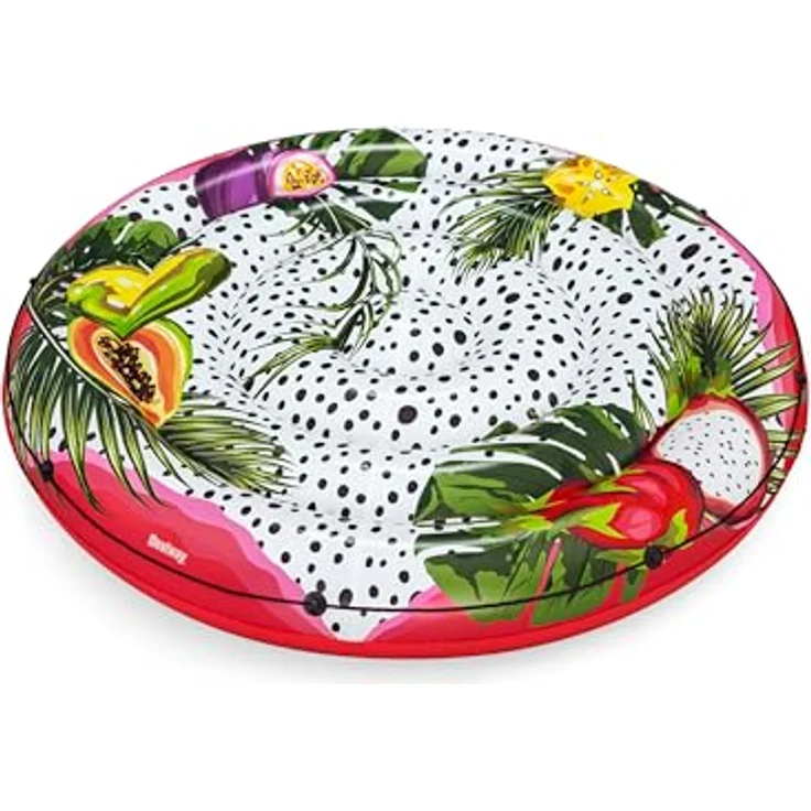 Bestway Inflatable Ride On Fruits 43720, aufblasbare Insel für 2 Personen mit bunten tropischen Grafiken, 1.88m – Bild 3