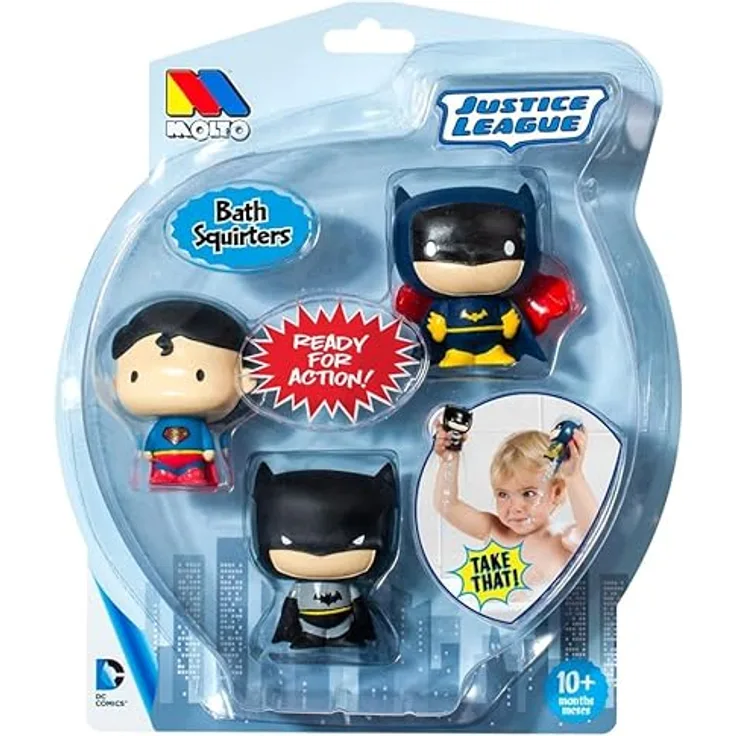 M MOLTO Superhero Set Bath Squirters - Justice League