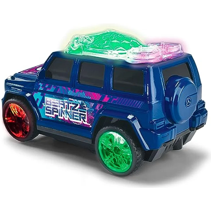 Dickie Toys - Mercedes-Benz G-Klasse Beat Spinner (23 cm) - tanzendes Streets N BEATZ Spielzeugauto, motorisiert, EDM-Sound & Farbwechsel, batteriebetrieben, Auto für Kinder ab 3 Jahre – Bild 2