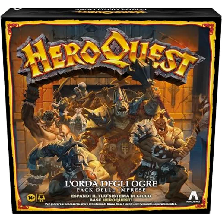 Avalon Hill, HeroQuest, Set der Unternehmen L'Orda dei Ogre, Rollenspiel, italienische Version