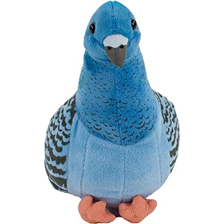 Teddys Rothenburg Kuscheltier Taube Guhruh blau 22 cm Plüschtaube Plüschvogel Stofftier - Kuschelweicher Plüsch, Maschinenwaschbar bis 30°C – Bild 3