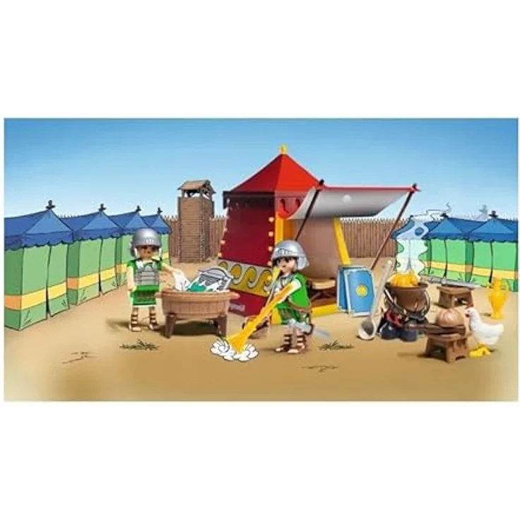 PLAYMOBIL Asterix 71829 Legionärszelt, Interaktive Spielkulisse für römisches Lagerleben – Bild 2