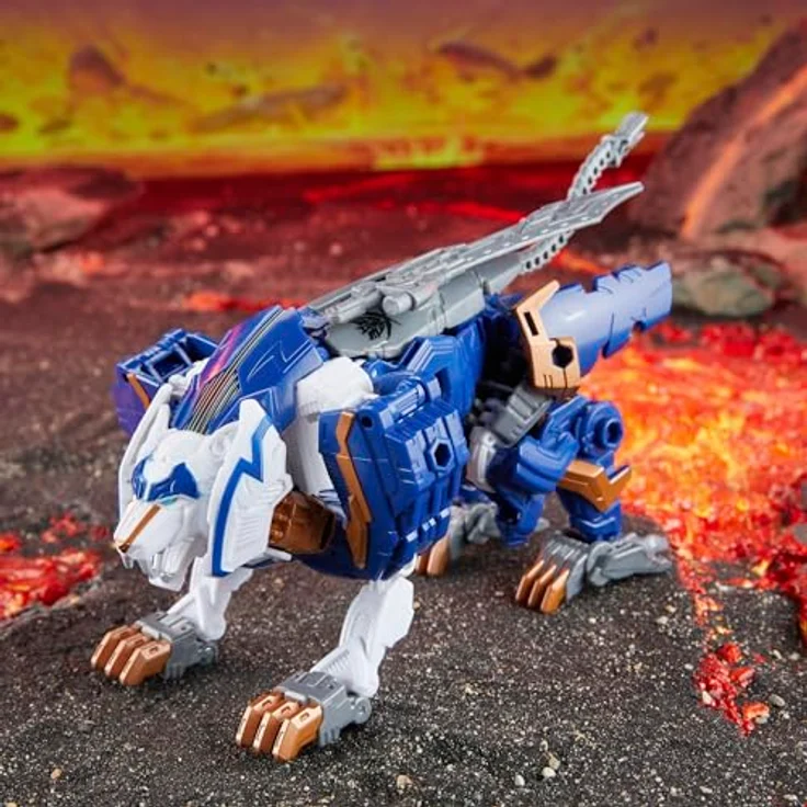 Transformers Legacy United Voyager-Klasse Prime Universe Thundertron Action-Figur, 17,5 cm, verwandelbar in cybertronischen Löwen, mit Schwert, beweglich – Bild 5