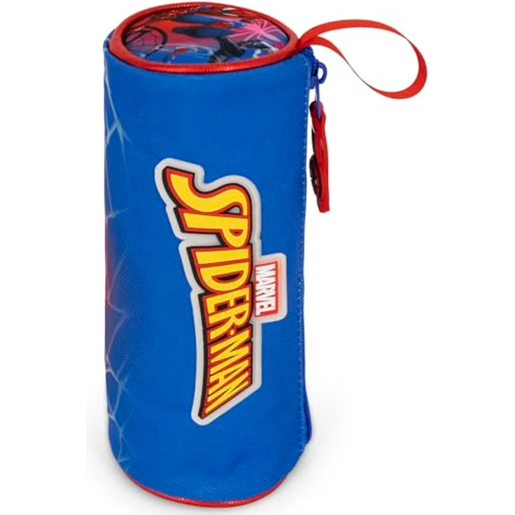 Clondo Schlampermäppchen Spiderman, praktisches Faulenzer-Format, 21x8 cm, robustes 600D Polyester, offizielles Lizenzprodukt – Bild 4